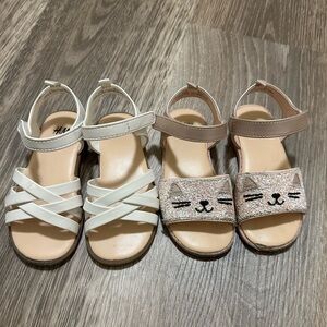 Lot of two HM girl sandals size 9